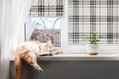 Store intérieur Tartan gris