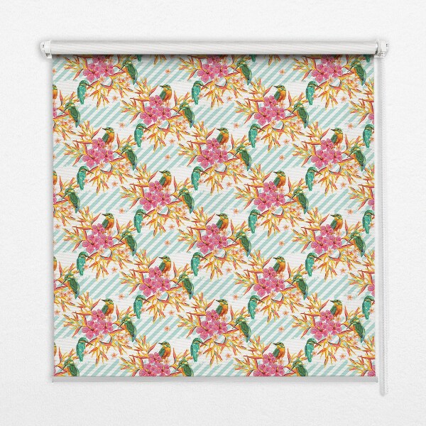 Store intérieur Oiseaux parmi les branches d'un arbre