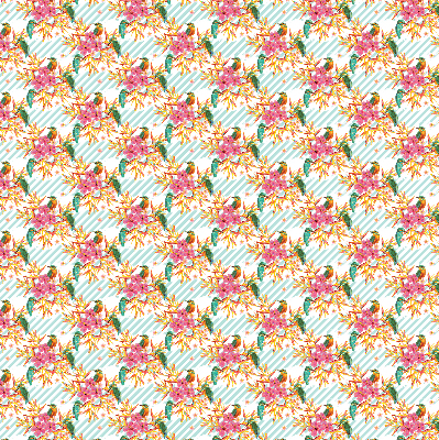 Store intérieur Oiseaux parmi les branches d'un arbre