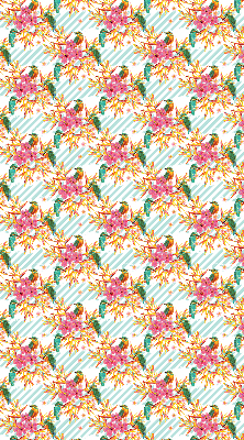 Store intérieur Oiseaux parmi les branches d'un arbre