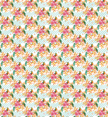 Store intérieur Oiseaux parmi les branches d'un arbre