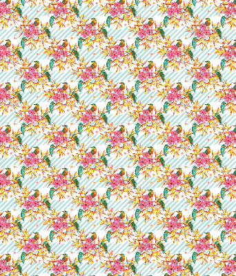 Store intérieur Oiseaux parmi les branches d'un arbre