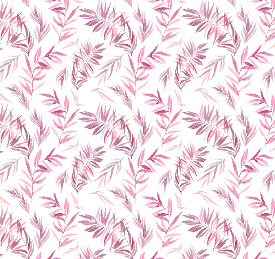 Store enrouleur Feuilles roses