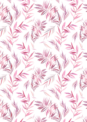 Store enrouleur Feuilles roses