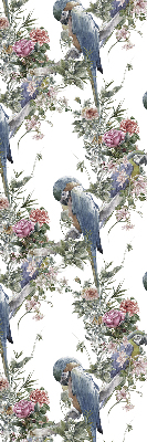 Store intérieur Perroquets sur des fleurs