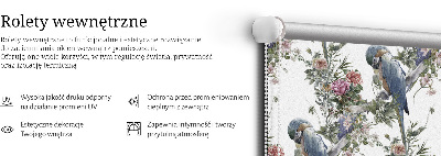 Store intérieur Perroquets sur des fleurs