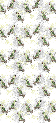 Store enrouleur Perroquets sur une branche