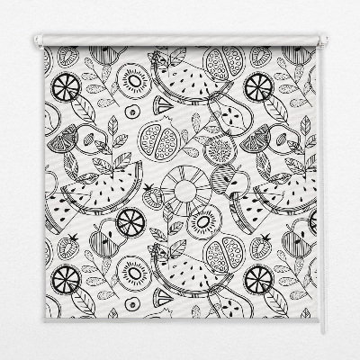 Store enrouleur Fruits dessinés