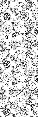 Store enrouleur Fruits dessinés