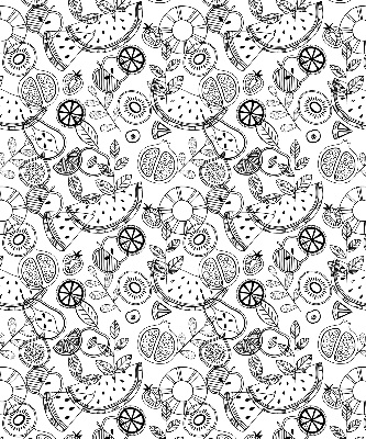 Store enrouleur Fruits dessinés