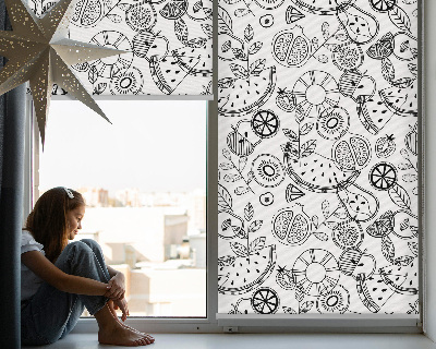 Store enrouleur Fruits dessinés