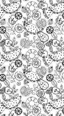 Store enrouleur Fruits dessinés