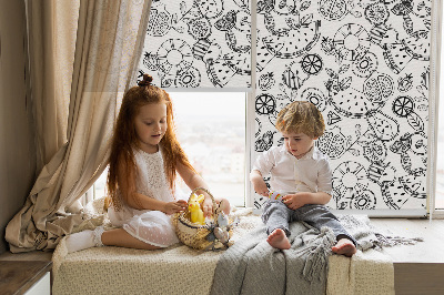 Store enrouleur Fruits dessinés