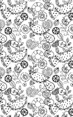 Store enrouleur Fruits dessinés