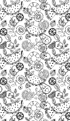 Store enrouleur Fruits dessinés