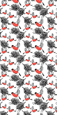 Store enrouleur Oiseaux bouvreuils