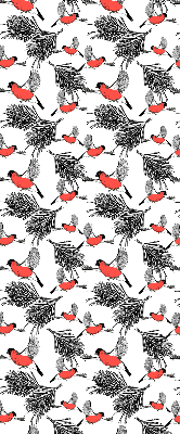 Store enrouleur Oiseaux bouvreuils