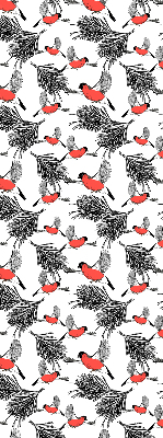 Store enrouleur Oiseaux bouvreuils