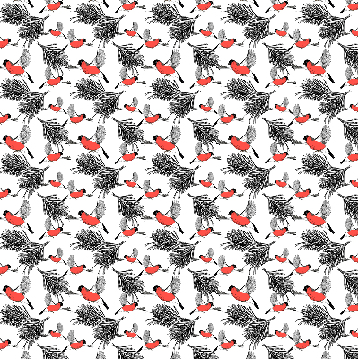 Store enrouleur Oiseaux bouvreuils