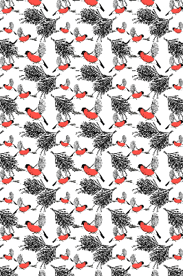 Store enrouleur Oiseaux bouvreuils