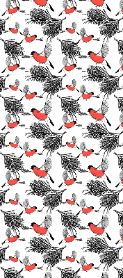 Store enrouleur Oiseaux bouvreuils