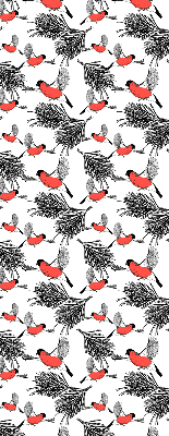 Store enrouleur Oiseaux bouvreuils