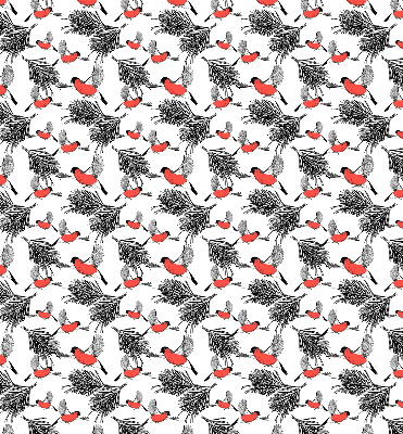 Store enrouleur Oiseaux bouvreuils