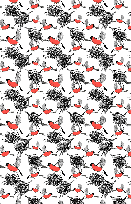 Store enrouleur Oiseaux bouvreuils