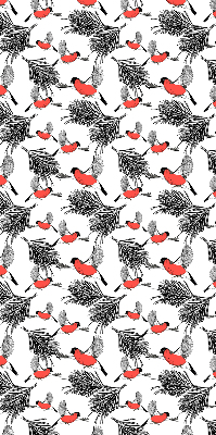 Store enrouleur Oiseaux bouvreuils