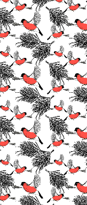 Store enrouleur Oiseaux bouvreuils