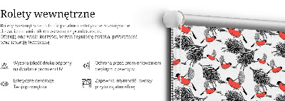 Store enrouleur Oiseaux bouvreuils