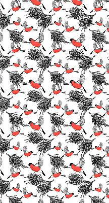 Store enrouleur Oiseaux bouvreuils