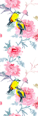 Store intérieur Oiseaux sur les fleurs