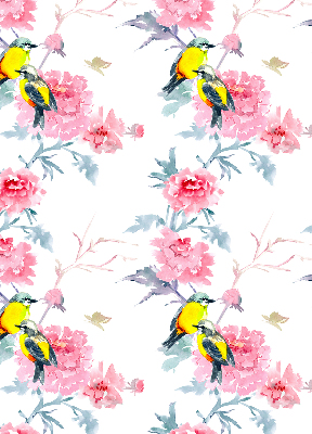 Store intérieur Oiseaux sur les fleurs