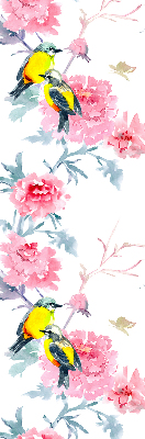 Store intérieur Oiseaux sur les fleurs