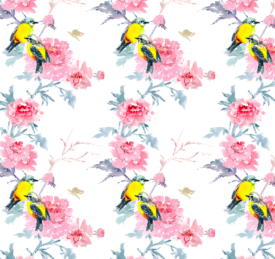 Store intérieur Oiseaux sur les fleurs