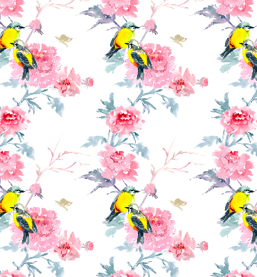 Store intérieur Oiseaux sur les fleurs