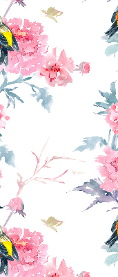 Store intérieur Oiseaux sur les fleurs