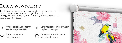 Store intérieur Oiseaux sur les fleurs