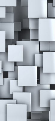 Store enrouleur Carrés gris 3d