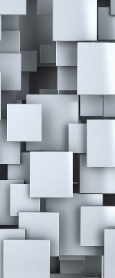 Store enrouleur Carrés gris 3d