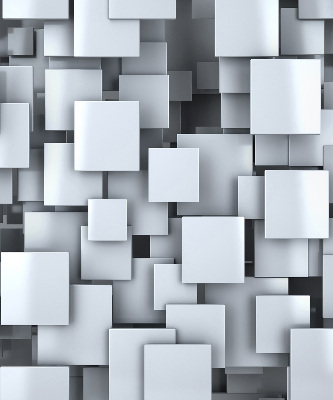 Store enrouleur Carrés gris 3d