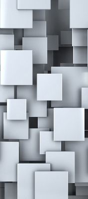 Store enrouleur Carrés gris 3d