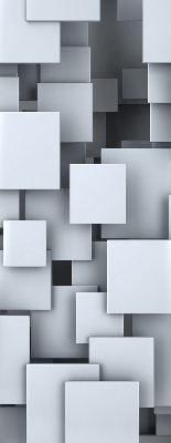 Store enrouleur Carrés gris 3d