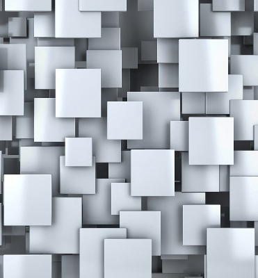 Store enrouleur Carrés gris 3d