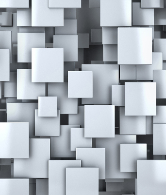 Store enrouleur Carrés gris 3d
