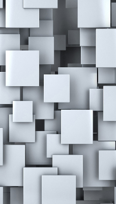Store enrouleur Carrés gris 3d