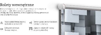 Store enrouleur Carrés gris 3d