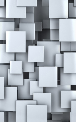 Store enrouleur Carrés gris 3d