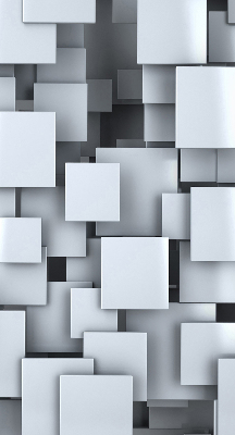 Store enrouleur Carrés gris 3d